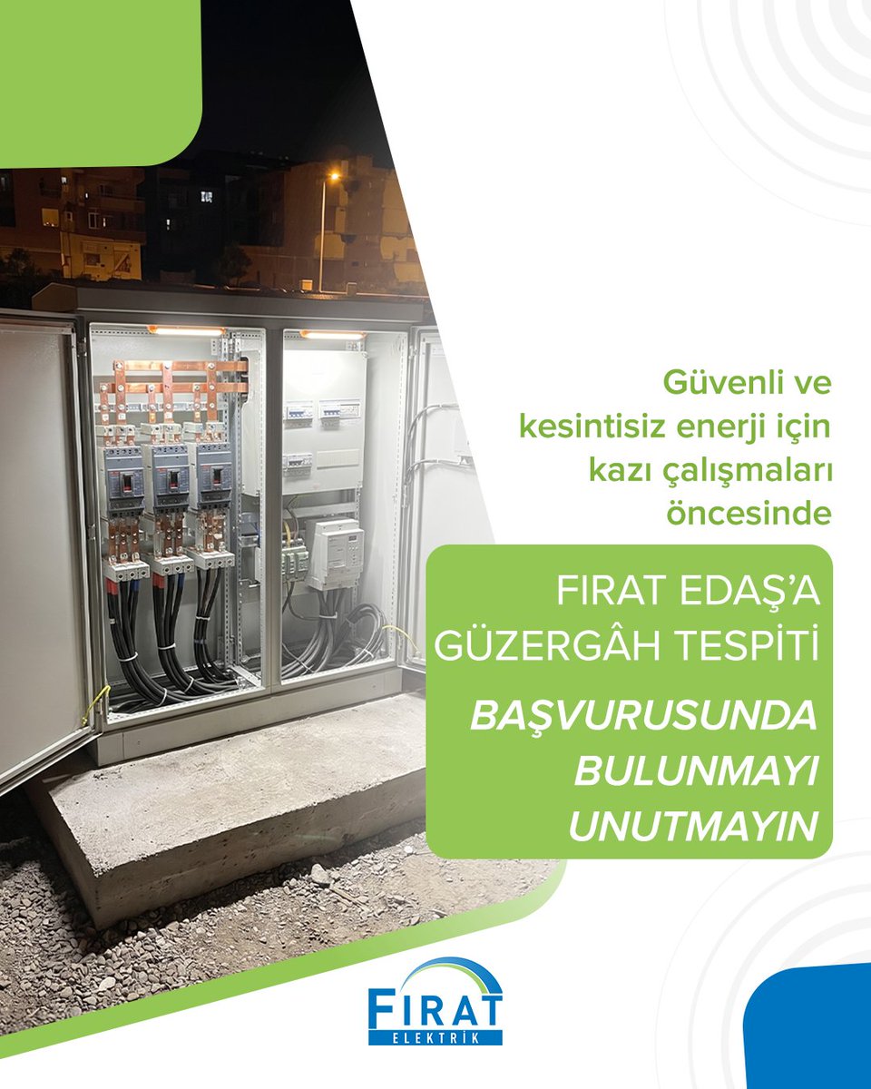 firatedas's tweet photo. İzinsiz yapılan her kazı, şebekemize zarar vererek bölgedeki can güvenliğini ve enerji sürekliliğini riske atıyor.

Tüm talep ve ihbarlarınız için 186 Çağrı Merkezimiz, sosyal medya hesaplarımız ve https://t.co/KvVpLBU3qw üzerinden bize ulaşabilirsiniz. https://t.co/3H1A9fIJpe
