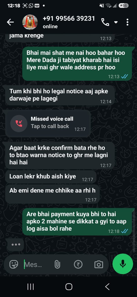 AkngAkng's tweet photo. I am facing severe harassment from your recovery team. They are calling not only me but also people from my contact list without my consent, causing mental stress, reputational damage, and violation of my privacy.
@TVSCredit @RBI https://t.co/LUIDDN4ma5