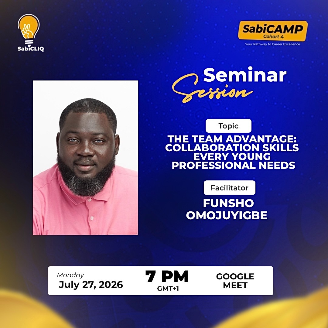 Abbyspeaks101's tweet photo. Last night’s @SabiCAMP session with Mr. Funso Omojuyigbe was a masterclass on "The Team Advantage: Collaboration Skills Every Young Professional Needs." 💡

Here’s why technical skill alone won't make you a great team player 👇 https://t.co/Uw6iCF8Xuw