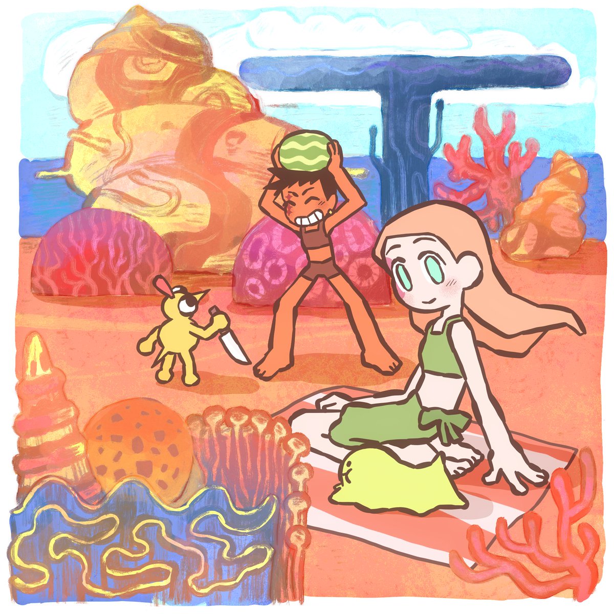 ehhszter's tweet photo. #oc #paradiseisland #captainandpearl #illustration #drawing https://t.co/bEXaQlWA9j