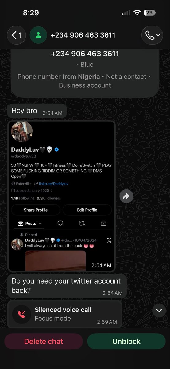 daddyluvx22's tweet photo. My old account got hacked by some asshole in Nigeria….ground zero it is https://t.co/CqbBGVtva2