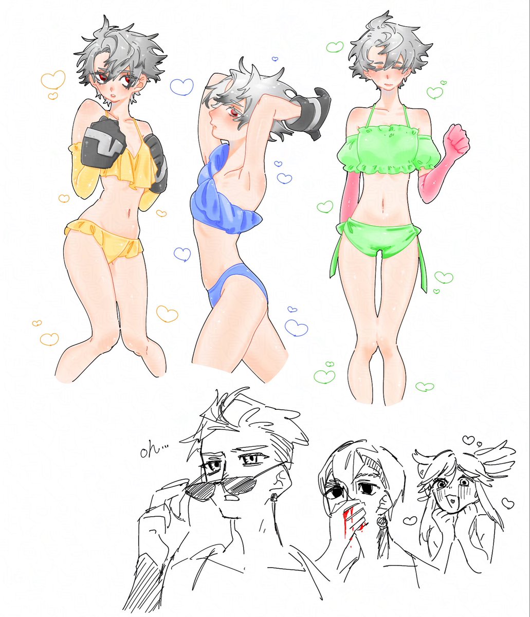 globalnawotaku3's tweet photo. ⚠︎女体化
夏だぜ！！！
夏はやっぱり水着だぜ！！！！！ https://t.co/GmP8gKaM4i