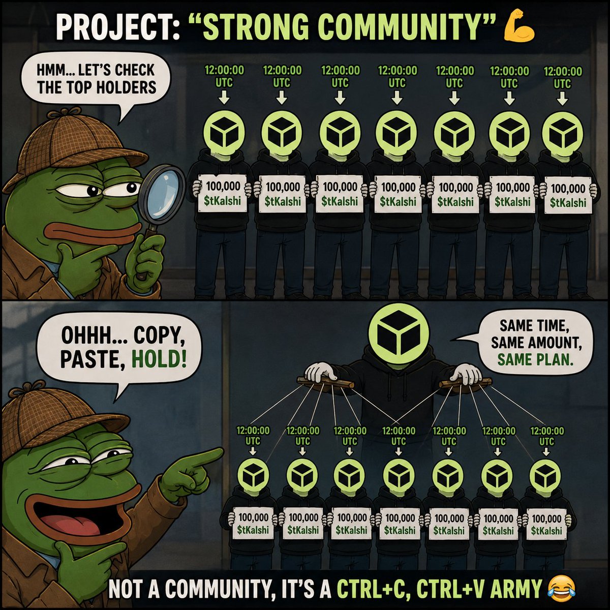 Raclst_69's tweet photo. STAY AWAY FROM @Tessera_PE ❗️❗️❗️

holders #10 to #25 and #31 to #60 all hold the exact same amount

Source : https://t.co/hA5M0J1me1 

All these wallets funded almost at exact same time aswell @JupiterExchange @Kalshi https://t.co/AKWrh6SM70