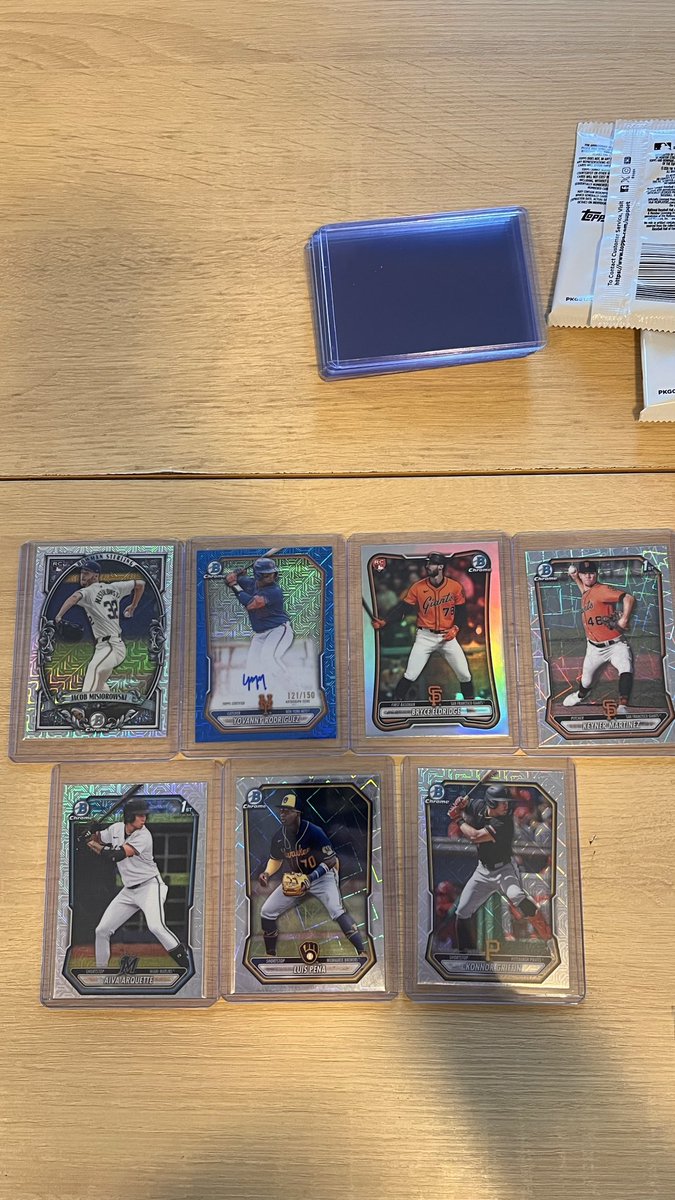 WBCardz's tweet photo. Hits/Favorites from Bowman Mega Box https://t.co/qvMS5R0drB