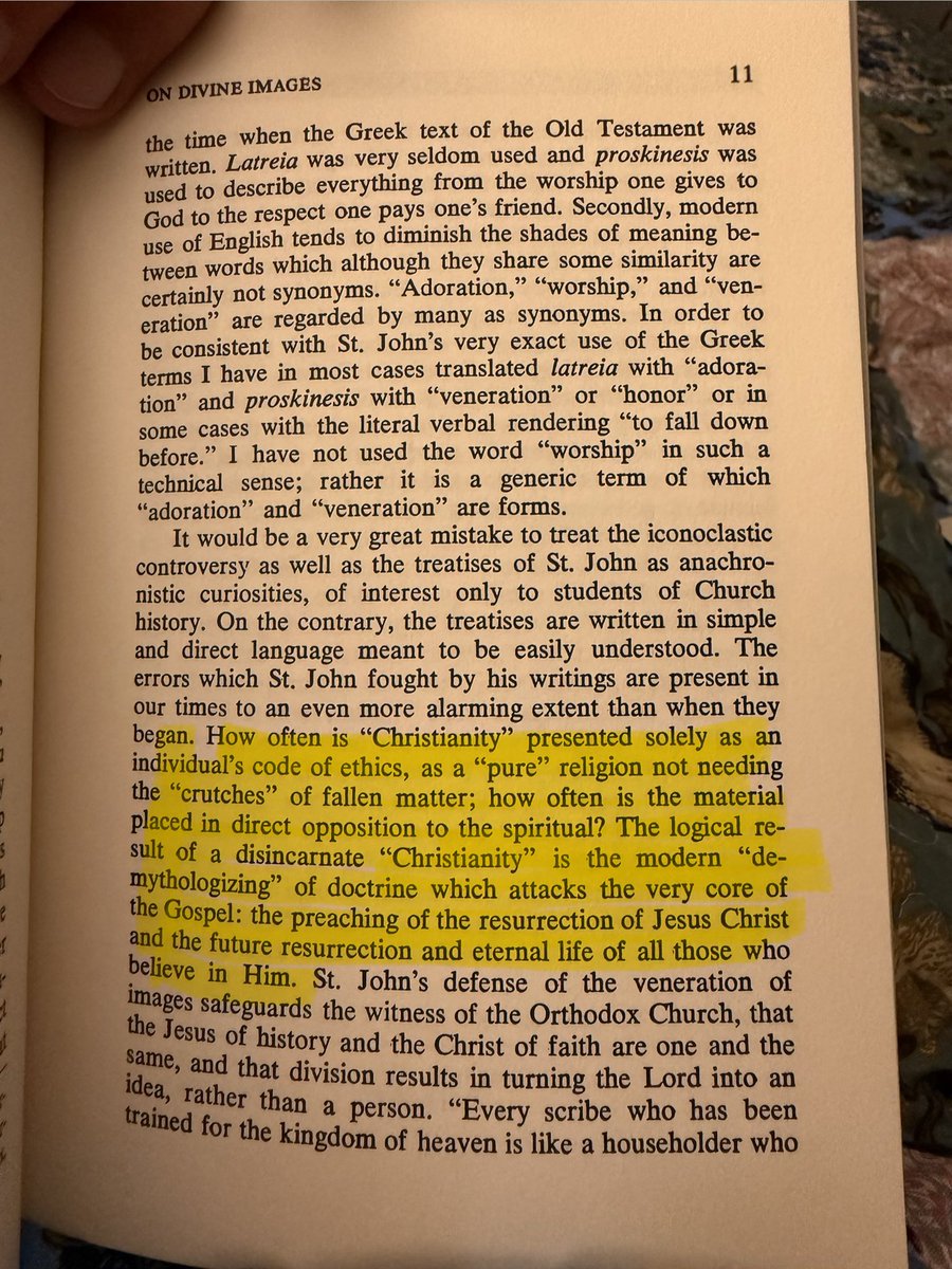 samuelqschaefer's tweet photo. David Anderson in the Introduction to St. John of Damascus’ ‘On Divine Images’ https://t.co/da9M2ZI4dg