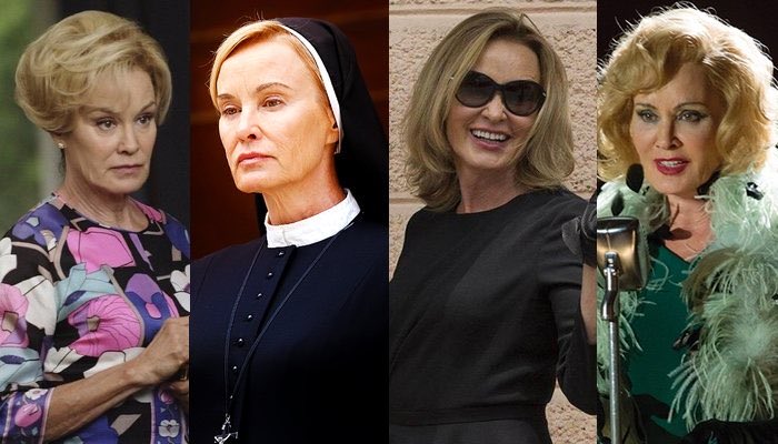 AHS_Source's tweet photo. Ryan Murphy confirms Jessica Lange will reprise all four of her AHS roles in #AHS13 https://t.co/FolpkdElOv