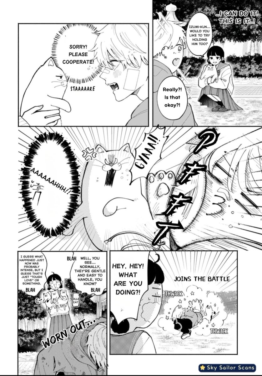 AngelD1322's tweet photo. estaba curioseando una revista y encontré un manga que me recordó mucho a hitting rewind with you (que es de mis shoujos favs actuales) por el humor y el dibujo hermoso, con un plus de GATOS, así que me puse feliz, pero luego buscando encontré que terminó con 4 capítulos😭💔 https://t.co/L4IMyc0GST
