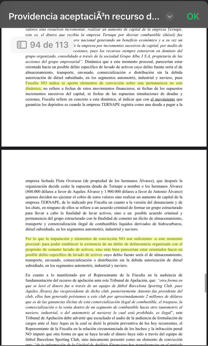 ortegajorgeluis's tweet photo. #ATENCIÓN || Fui el primero en advertir que los mismos jueces que resolvieron aceptar la apelación a la prisión preventiva en el #CasoGoleada iban a conocer la apelación a la prisión preventiva en el #CasoBlindaje como en efecto ocurrió. La audiencia se instaló, me opuse a su conformación, por cuanto dos de los jueces enfrentaban un proceso disciplinario, pero decidieron no excusarse y continuar la audiencia; la misma que se suspendió; y, ahora deberá declararse su nulidad para que conozcan otros jueces, en razón de que han sido suspendidos en sus funciones por tres meses.
Estas actuaciones retrasan y condenan a seguir privados de su libertad a ciudadanos que con todo su derecho han apelado a su prisión preventiva, que consideran desproporcionada e innecesaria.
Pero esto además, me llevó a analizar la resolución No. 17U05-2026-00018 que aceptó la apelación a la prisión preventiva, materia del proceso disciplinario; para dentro de mi fundamentación a la apelación a la prisión preventiva en el #CasoBlindaje hacerles notar a los magistrados que no pueden irse en contra de sus propios precedentes (horizontales) ya que se trataba de casos similares. 
Sin embargo, a mi criterio -modesto- si encontré razonamientos de la Sala que podrían considerarse extralimitados y que podrían incurrir en un error inexcusable como resolvió la @CorteNacional 
No dudo de la probidad y profesionalismo de los jueces que resolvieron esa apelación a la prisión preventiva, eso no está en discusión; pero nadie es infalible.
Les comparto extractos de esa resolución que hoy los lleva a enfrentar un sumario disciplinario por el @CJudicaturaEc para que saquen sus propias conclusiones.