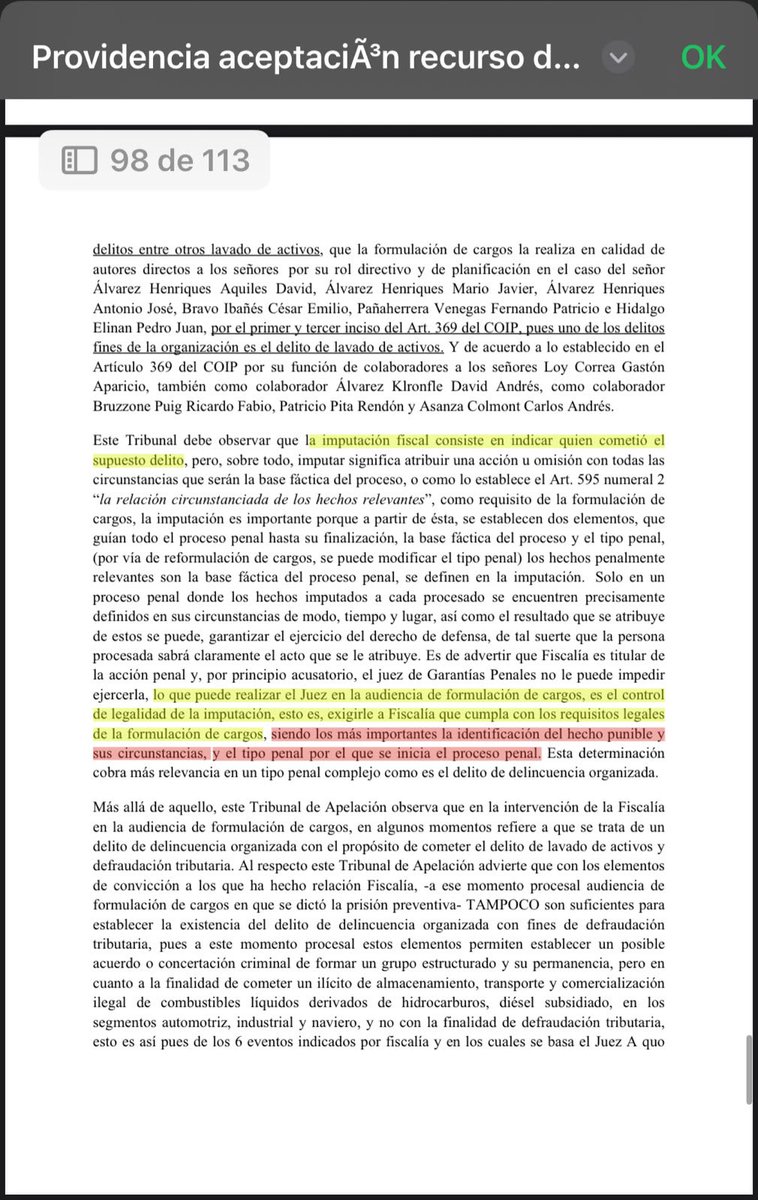ortegajorgeluis's tweet photo. #ATENCIÓN || Fui el primero en advertir que los mismos jueces que resolvieron aceptar la apelación a la prisión preventiva en el #CasoGoleada iban a conocer la apelación a la prisión preventiva en el #CasoBlindaje como en efecto ocurrió. La audiencia se instaló, me opuse a su conformación, por cuanto dos de los jueces enfrentaban un proceso disciplinario, pero decidieron no excusarse y continuar la audiencia; la misma que se suspendió; y, ahora deberá declararse su nulidad para que conozcan otros jueces, en razón de que han sido suspendidos en sus funciones por tres meses.
Estas actuaciones retrasan y condenan a seguir privados de su libertad a ciudadanos que con todo su derecho han apelado a su prisión preventiva, que consideran desproporcionada e innecesaria.
Pero esto además, me llevó a analizar la resolución No. 17U05-2026-00018 que aceptó la apelación a la prisión preventiva, materia del proceso disciplinario; para dentro de mi fundamentación a la apelación a la prisión preventiva en el #CasoBlindaje hacerles notar a los magistrados que no pueden irse en contra de sus propios precedentes (horizontales) ya que se trataba de casos similares. 
Sin embargo, a mi criterio -modesto- si encontré razonamientos de la Sala que podrían considerarse extralimitados y que podrían incurrir en un error inexcusable como resolvió la @CorteNacional 
No dudo de la probidad y profesionalismo de los jueces que resolvieron esa apelación a la prisión preventiva, eso no está en discusión; pero nadie es infalible.
Les comparto extractos de esa resolución que hoy los lleva a enfrentar un sumario disciplinario por el @CJudicaturaEc para que saquen sus propias conclusiones.