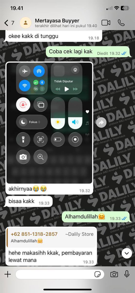 dalily_imei's tweet photo. OPEN UNBLOCK DAN UNLOCK, BUAT JARINGAN IMEI BERMASALAH BISA ATASI DI SINI

3 BULAN : 200.000 🫶🏻
TRY ONLY : 150.000 🫶🏻
BEACUKAI : INBOX 🫶🏻

DONE HITUNGAN JAM, AMAN DAN MUDAH, BERGARANSI ALL OPERATOR &amp; TRUST https://t.co/zRLmSgFydI