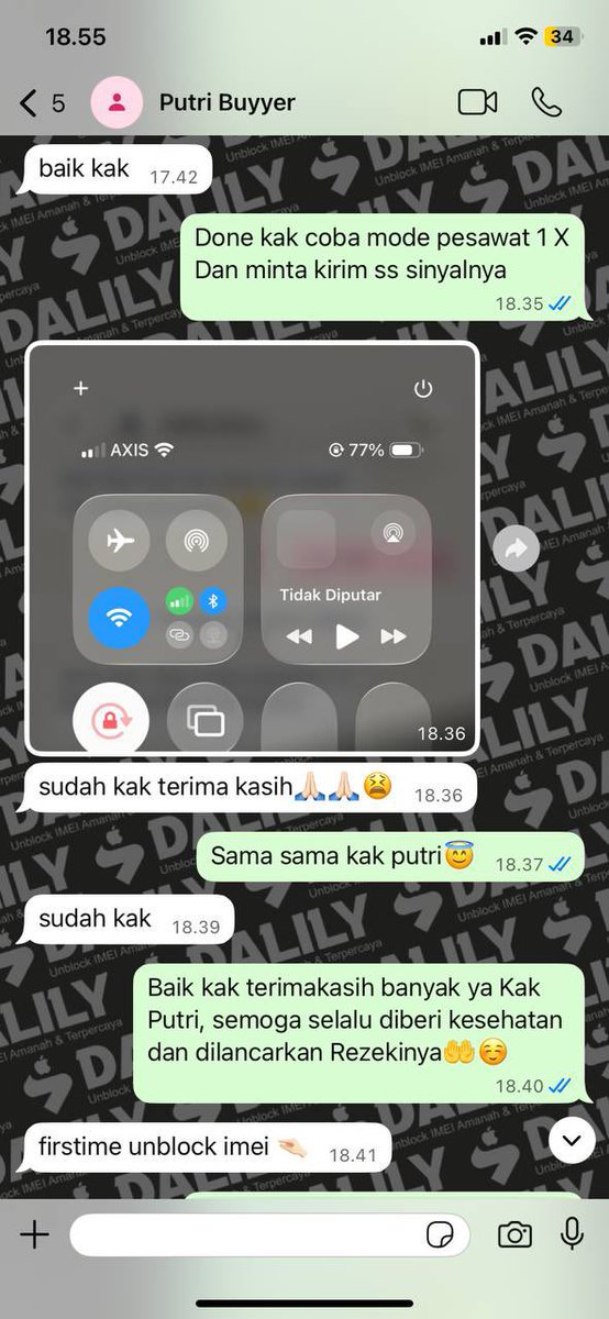 dalily_imei's tweet photo. OPEN UNBLOCK DAN UNLOCK, BUAT JARINGAN IMEI BERMASALAH BISA ATASI DI SINI

3 BULAN : 200.000 🫶🏻
TRY ONLY : 150.000 🫶🏻
BEACUKAI : INBOX 🫶🏻

DONE HITUNGAN JAM, AMAN DAN MUDAH, BERGARANSI ALL OPERATOR &amp; TRUST https://t.co/zRLmSgFydI