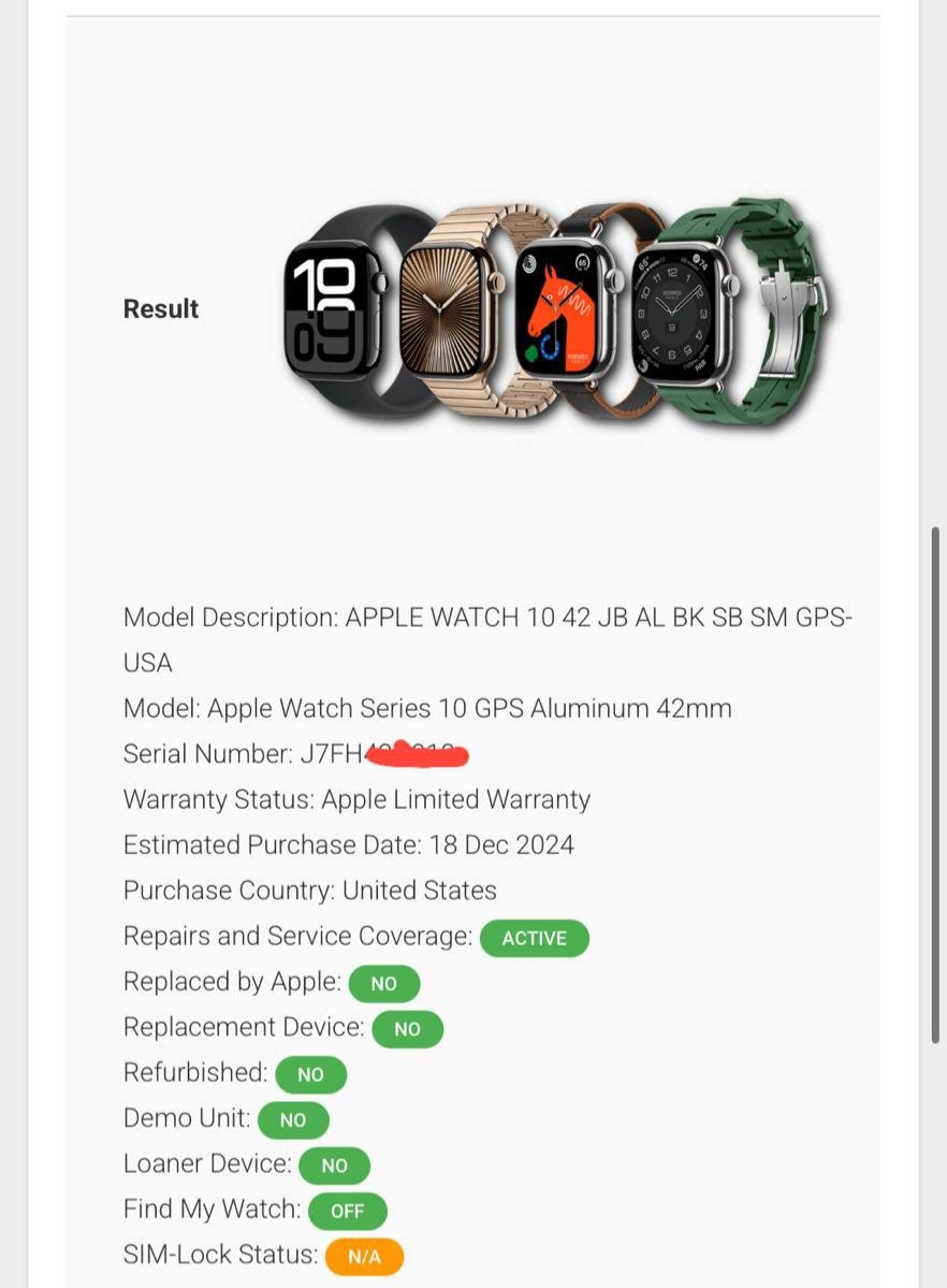 ios_techsupport's tweet photo. Submission‼️Submission‼️Submission‼️

 Apple Watch 10💙unlocked Successfully 
Done today  👑

Status now  
Find my watch off
 24 hours for completion

➡️ your trusted and expert in device unlocking.

#applewatch #unlockdevice #fmioff #appleunlock #icloudremoval #activationlock https://t.co/DEKGXTI8m0