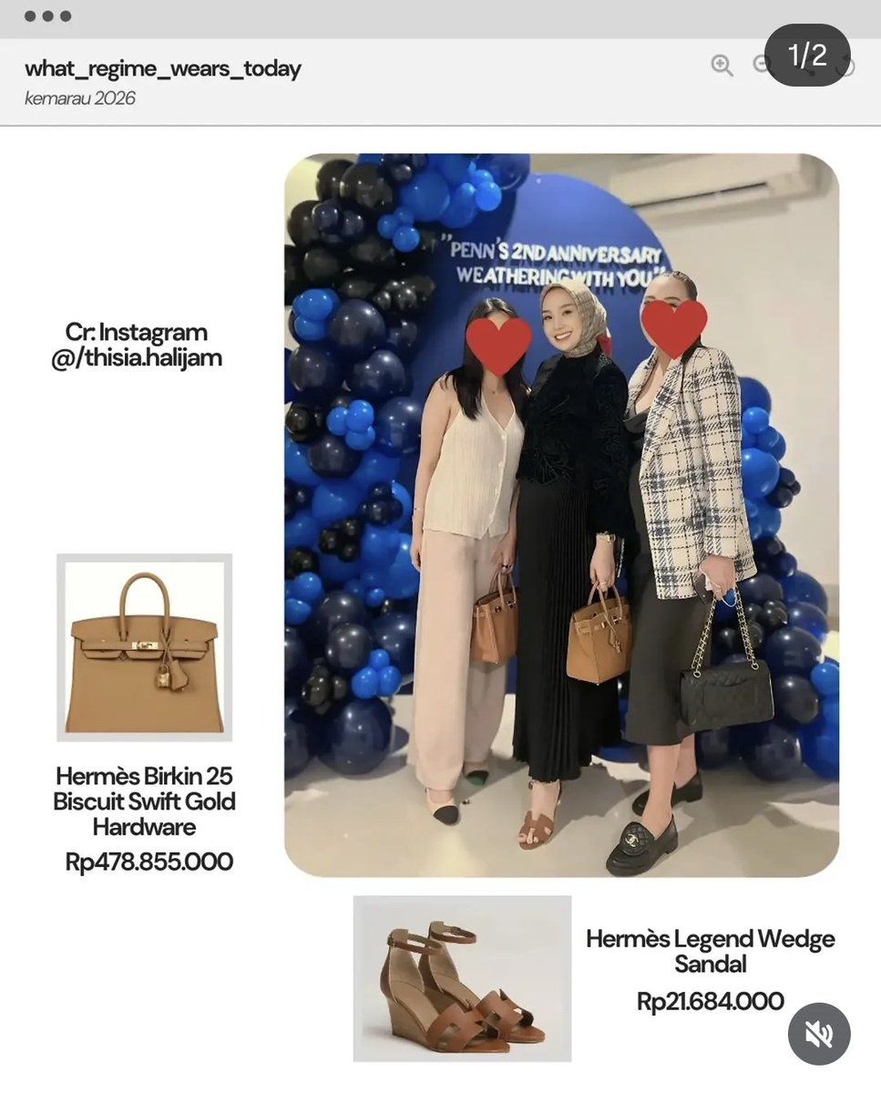 bismillahyuk_'s tweet photo. Koleksi tas &amp; aksesoris Hermes nya kakakk~

Aisyah Thisia, istri Agustiar Sabran, Gubernur Kalimantan Tengah.

LHKPN Agustiar Sabran: Rp178.900.000.000.

Selain Kalimantan Selatan, Kalimantan Tengah langganan mati listrik katanya yaa? Yg sabar ya temen2 🥺

#cabinetcoutureIDN https://t.co/NFR26CMoje