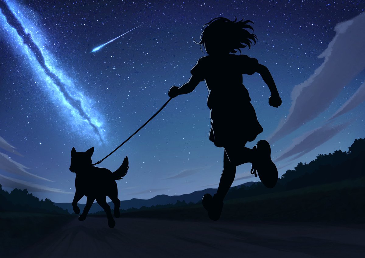 pillowseries星降る夜にwith月から流れ星に乗ってきたノリノリうさぎ 🌠ペルセウス座流星群まで、あと16日——。 一年に一度、夏の夜空を無数