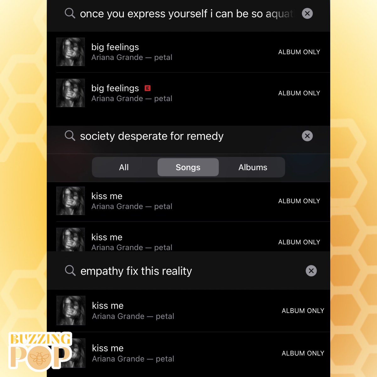 BuzzingPop's tweet photo. iTunes revealed the ‘petal’ tracks matching the lyrics teased by Spotify billboards. (cr @buffys) https://t.co/y0kOfpobtK
