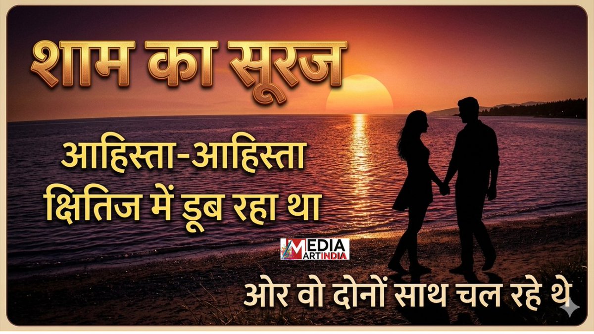 withumashankar's tweet photo. शाम का सूरज आहिस्ता-आहिस्ता क्षितिज में डूब रहा था,ओर वो दोनों साथ चल रहे थे
https://t.co/6nFwAjNl8r https://t.co/7oGdydMkGa