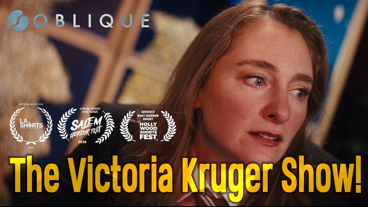 OBQ1081125's tweet photo. 🎬 THE VICTORIA KRUGER SHOW! | #PoliticalHorror #DarkComedy
She wakes under the studio lights, trapped inside the show.

눈을 뜬 순간, 그녀는 이미 쇼 안에 갇혀 있다.

目を覚ました時、彼女はすでに番組の中に囚われている。

MOVIE LINK🔗 https://t.co/Iwi6a9sddu https://t.co/L3Y3qEIRml