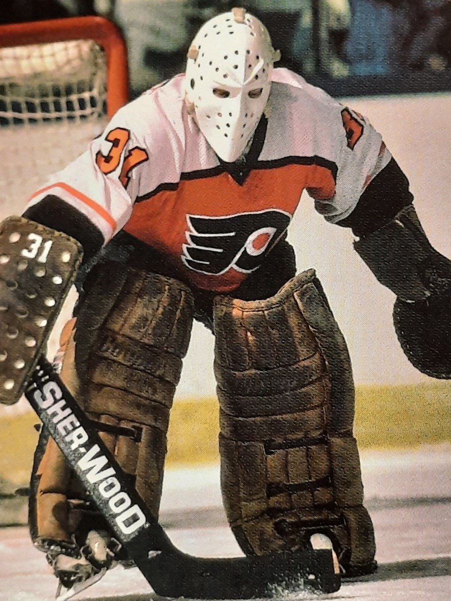 pre2000hockey's tweet photo. Goalie day 
#vintagehockey #goalies #flyers https://t.co/ViTrXzeg3e