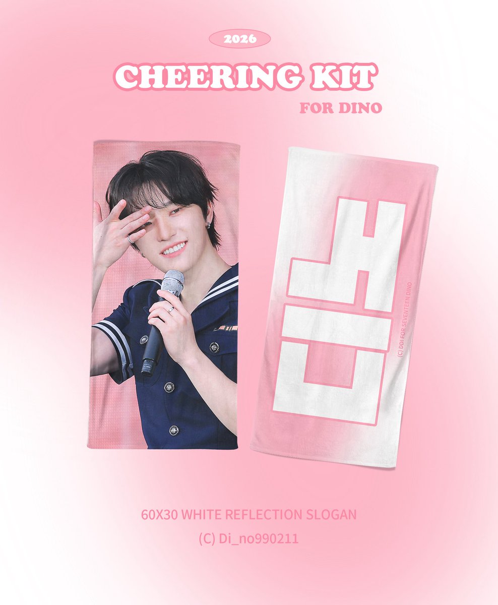 Di_no990211's tweet photo. 2026 吉BOARD SHOW DINO CONCERT CHEERING KIT ©DDI

★
7/28 12:00 ~ 8/16 23:59

★ 슬로건 / 우치와
https://t.co/PetpCjd8Au

★ 포카홀더
https://t.co/iBmtFXAZfc

🌐G.O -> dm
#rt 추첨 두 분께 랜덤으로 드립니다

#디노 #DINO #세븐틴 #SEVENTEEN https://t.co/vNp7YqBYZ8