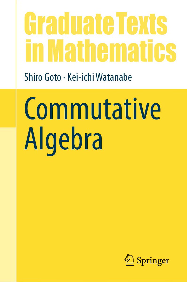 NEUTRINO_JP's tweet photo. ／
ご予約承ります
＼

2026年8月刊行予定
『Commutative Algebra』

📖可換代数を基礎から発展的内容まで、効率的かつ体系的に解説する教科書。
📖初学者向けの教科書を学んだ後のステップアップにもおすすめです。

詳細はこちら：https://t.co/XnOk8PKwkK

#可換代数 #代数学 #数学 https://t.co/BO8sHiXU8R