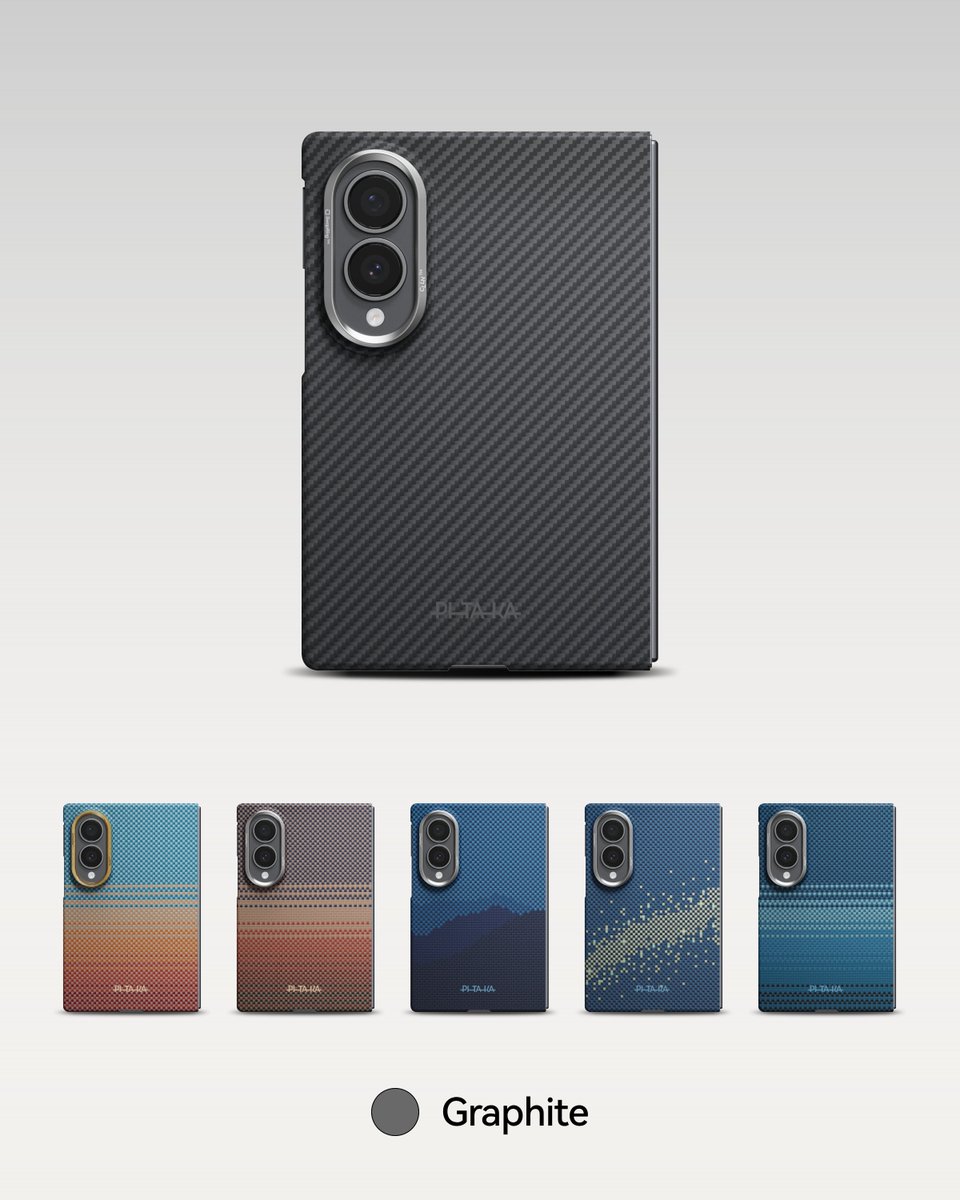 PitakaGallery's tweet photo. Four Galaxy Z Fold8 colors, styled with different PITAKA weaves.
Which combo is your pick?

#pitaka https://t.co/PwqxcJKiSx