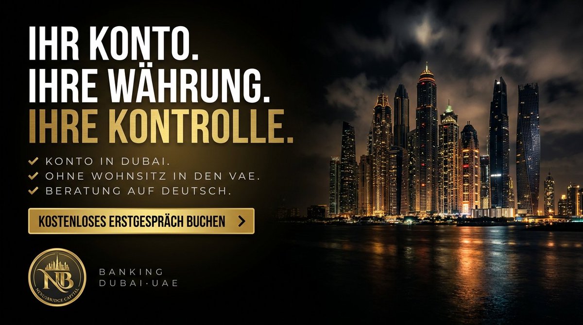 nexus_bridge's tweet photo. Ein Konto in Dubai geht auch ohne Wohnsitz in den VAE. Deutschsprachig begleitet, von der Vorbereitung bis zur Kontoeröffnung. Kostenloses Erstgespräch:
