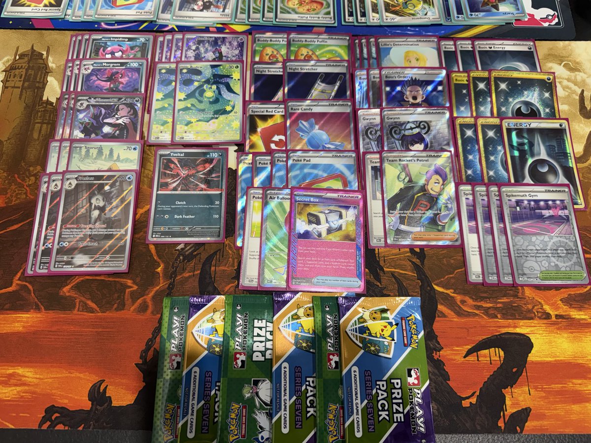 Nemesis_Smash's tweet photo. FINALLY WON MY FIRST TCG LOCAL WITH THE NEW GRIM LIST, IM SO HAPPY MY BOY IS BACK💙💙💙 https://t.co/zU5IG71NlA