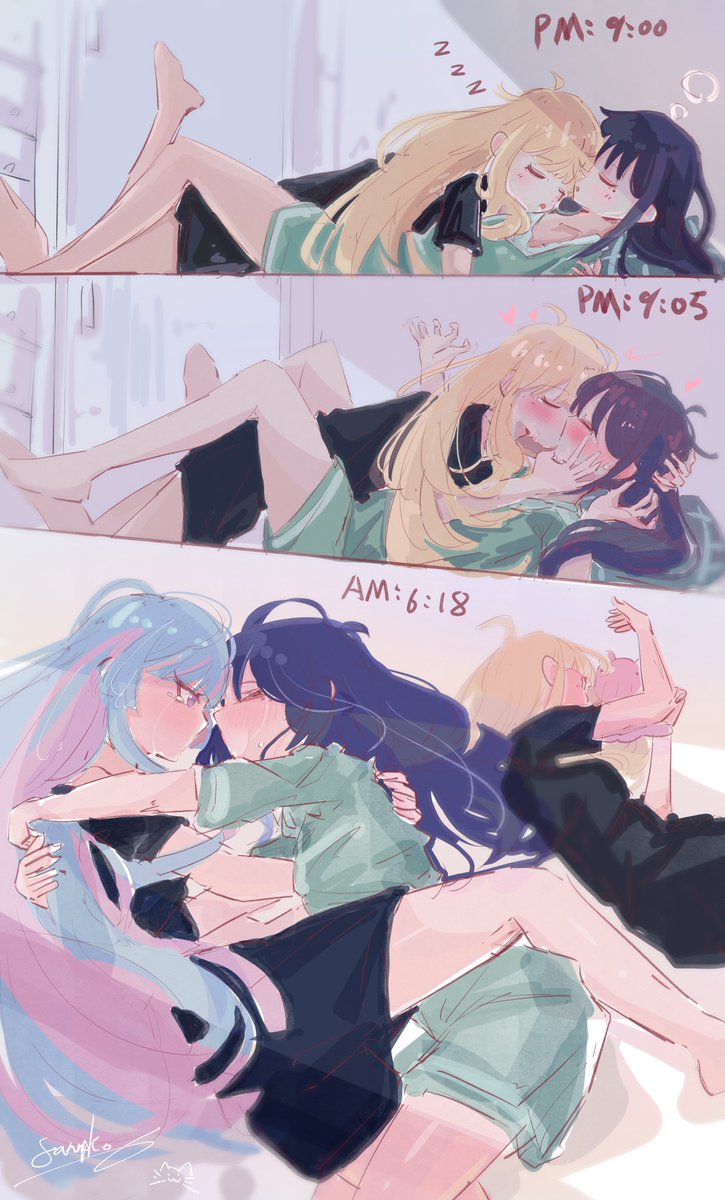 fanneko_o's tweet photo. 彩葉の奪い合い

＃超かぐや姫
#CosmicPrincessKaguya https://t.co/JDqFaLOCjW