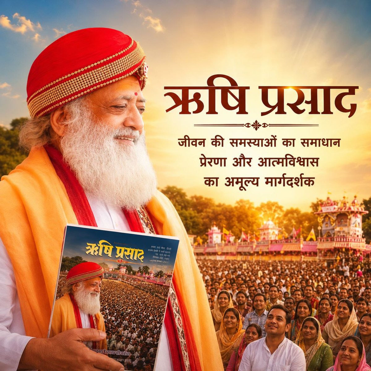 Damharsahu's tweet photo. आज के तनावपूर्ण जीवन में मानसिक शांति, स्वास्थ्य और योग का सही मार्ग RishiPrasad पत्रिका दिखाती है। इस Spiritual Magazine के महापर्व #RishiPrasadJayanti के लिए बस One Day To Go ! https://t.co/effh8RyYVU