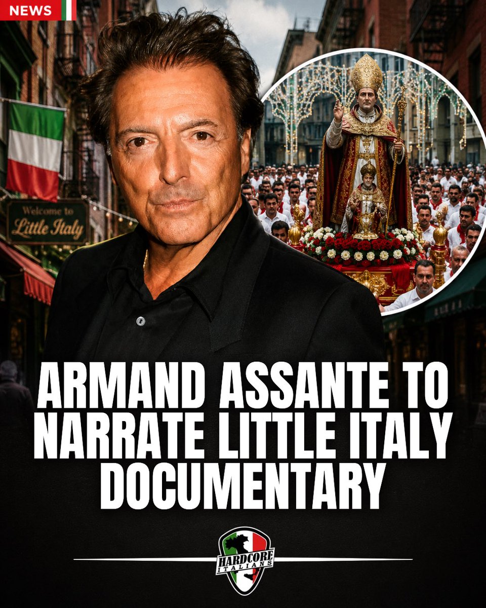 HardcoreItalian's tweet photo. Veteran actor Armand Assante has been announced as the narrator of The Streets of Little Italy: 100 Years of San Gennaro, a new documentary celebrating the centennial of New York City’s iconic Feast of San Gennaro. The film explores the history, traditions and lasting legacy of one of the most recognizable Italian-American celebrations in the United States. 🇮🇹🇺🇸