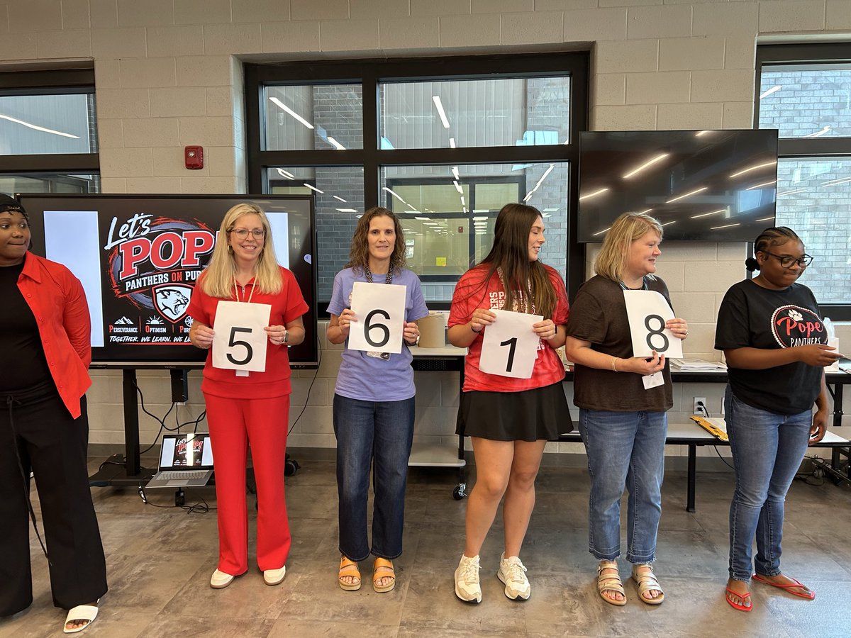 KJordanJMCSS's tweet photo. Let's POP, Panthers, on Purpose! Pope kicked off the year with a fun popcorn-themed team-building activity, while reinforcing a powerful message: when we intentionally create the right conditions, every student has the opportunity to POP
@suptking @JMCSchools https://t.co/RdsXG8L8IM