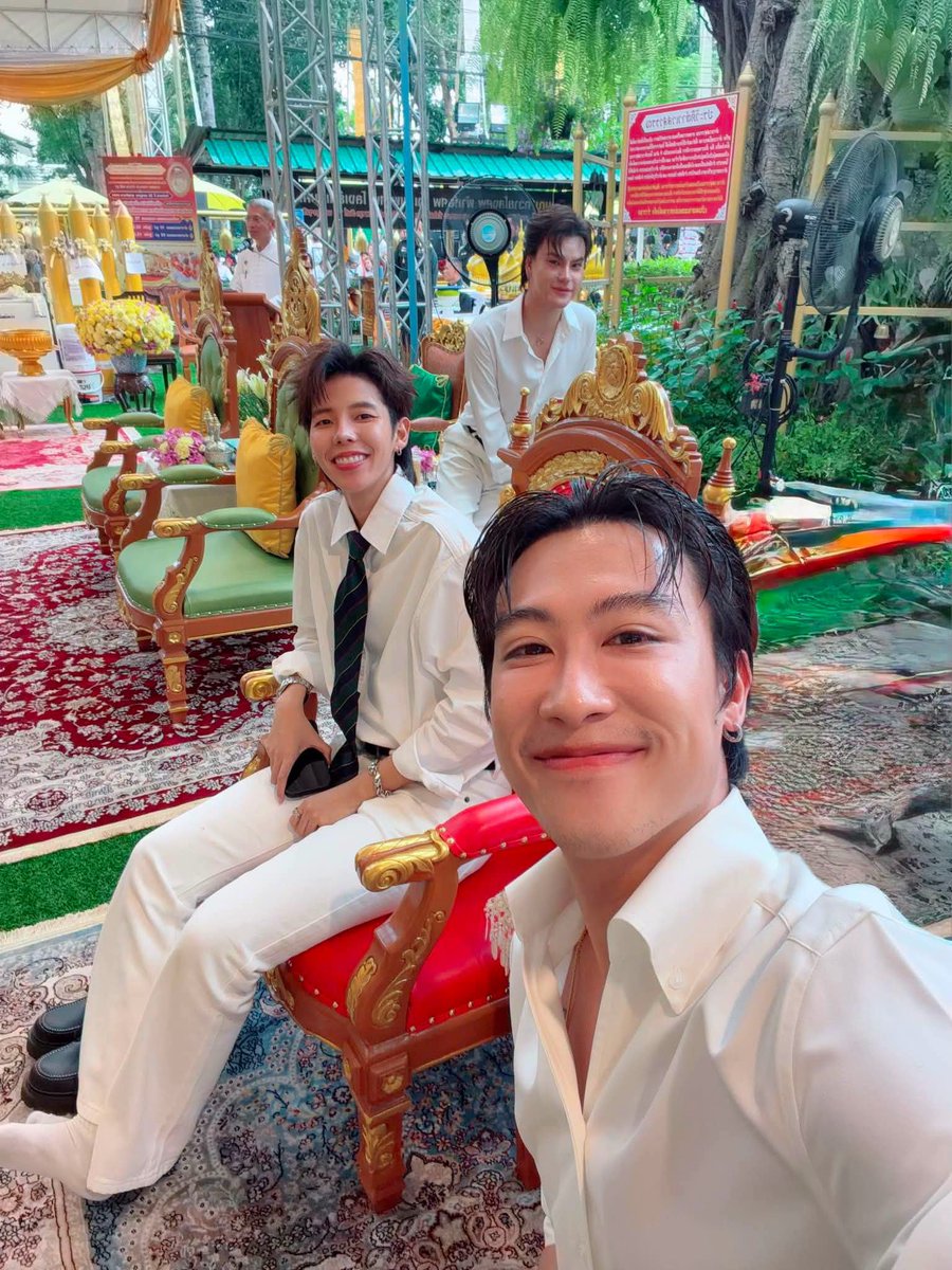 loukpla_Rt's tweet photo. อนุโมทนาบุญด้วยนะคะ ทั้งสองคน
#นุ๊กปายพิธีอุปสมบทหมู่2569 https://t.co/j7Uk4Q2ure