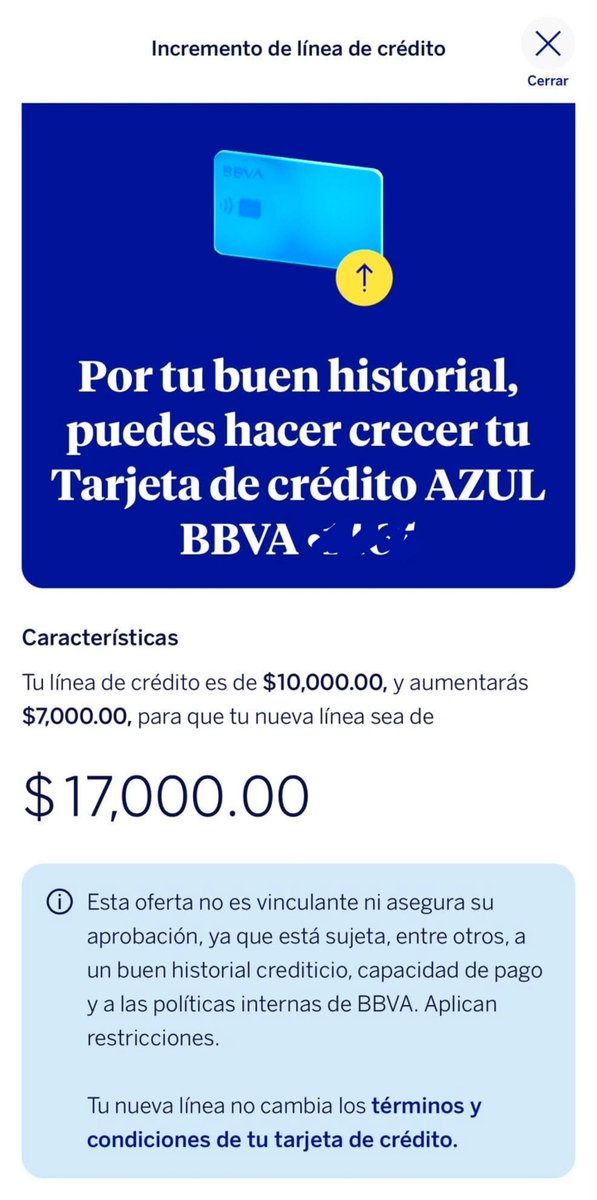 InversionesAld's tweet photo. BBVA México anda de buen humor y está soltando varios aumentos 👀
Vi que han incrementado las líneas de crédito, sobre todo a los de la Tarjeta Azul y hay unos muy generosos.
💬 ¿A ti ya te cayó alguno?
#bbva #mexico #tdc #bbvamexico #bbvabancomer https://t.co/8NCXE0KMmc