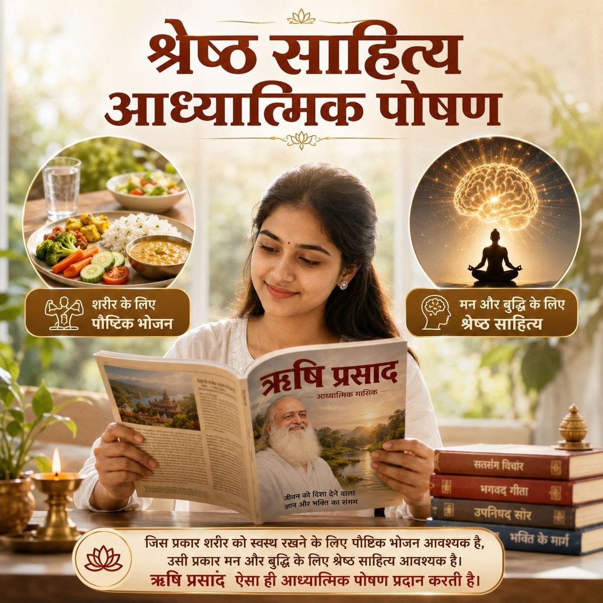 chhavisrv's tweet photo. #RishiPrasadJayanti 
Spiritual Magazine ऋषि प्रसाद प्रारंबसी लेकर अब तक लाखों करोड़ों श्रद्धालुओं का उद्धार कर चुकी है ,कल पूरा विश्व इसकी जयंती मनाएगा।
One Day To Go https://t.co/LO0a601gtk
