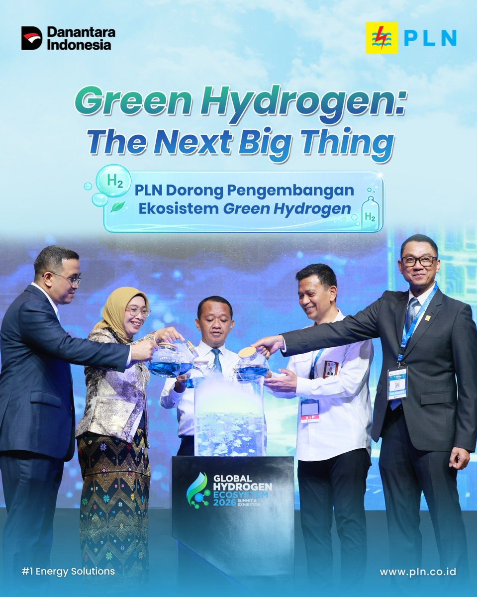 electrizen_blk's tweet photo. PLN terus memperkuat komitmennya dalam membangun ekosistem green hydrogen sebagai salah satu solusi menuju masa depan energi bersih Indonesia.

#PLNUntukSemua #PLNUntukIndonesia #GreenHydrogen #TransisiEnergi #PLNUIDSulselrabar https://t.co/DCPZ3vi9zM