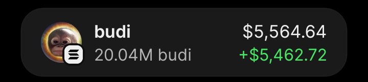 INSIDERHUB__'s tweet photo. $budi Is maxing good on my alpha tg
Congrats Team alpha 👏
 #Solana #memecoin #CryptoTrading #bbvipks4 https://t.co/ATA1aQ6P3T