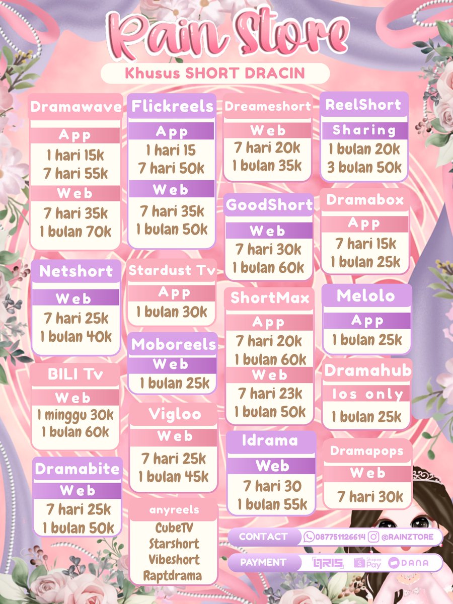 fgacile's tweet photo. ready mau nonton vip pro dramawave reelshort dramabox flickreels netshort shortmax stardusttv dramahub moboreels dreameshort statshort cubetv goodshort netshort  viglo vigloo starshort vibeshort idrama dramapops bilitv
Wts wtb dracin drama china korban
#zonauang t mau beli kuy 09 https://t.co/nXk4QcuNMU