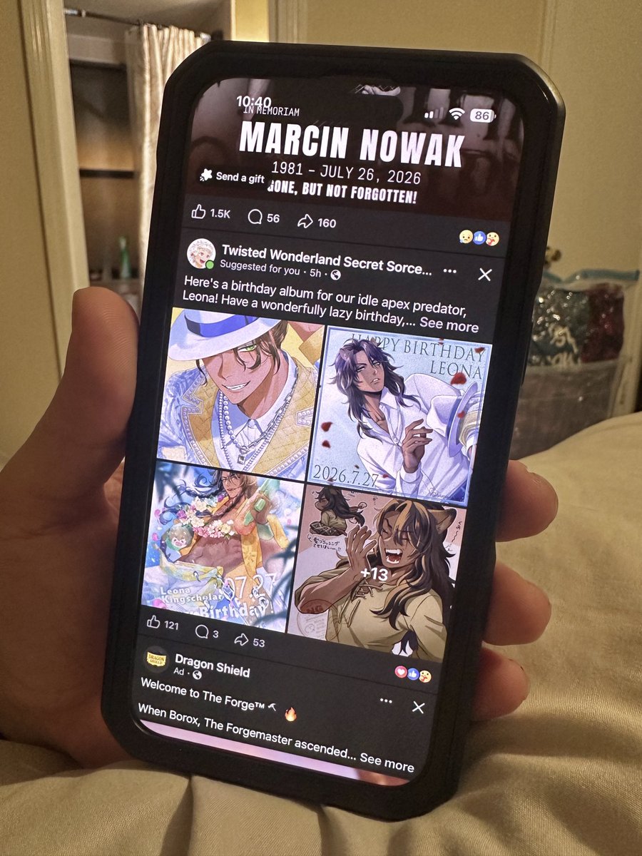 reveriesaurus's tweet photo. Lmao I’ve spoken so much about Leona’s birthday I ruined my husband’s feed as well 😂😈 https://t.co/4VTNAkVliD