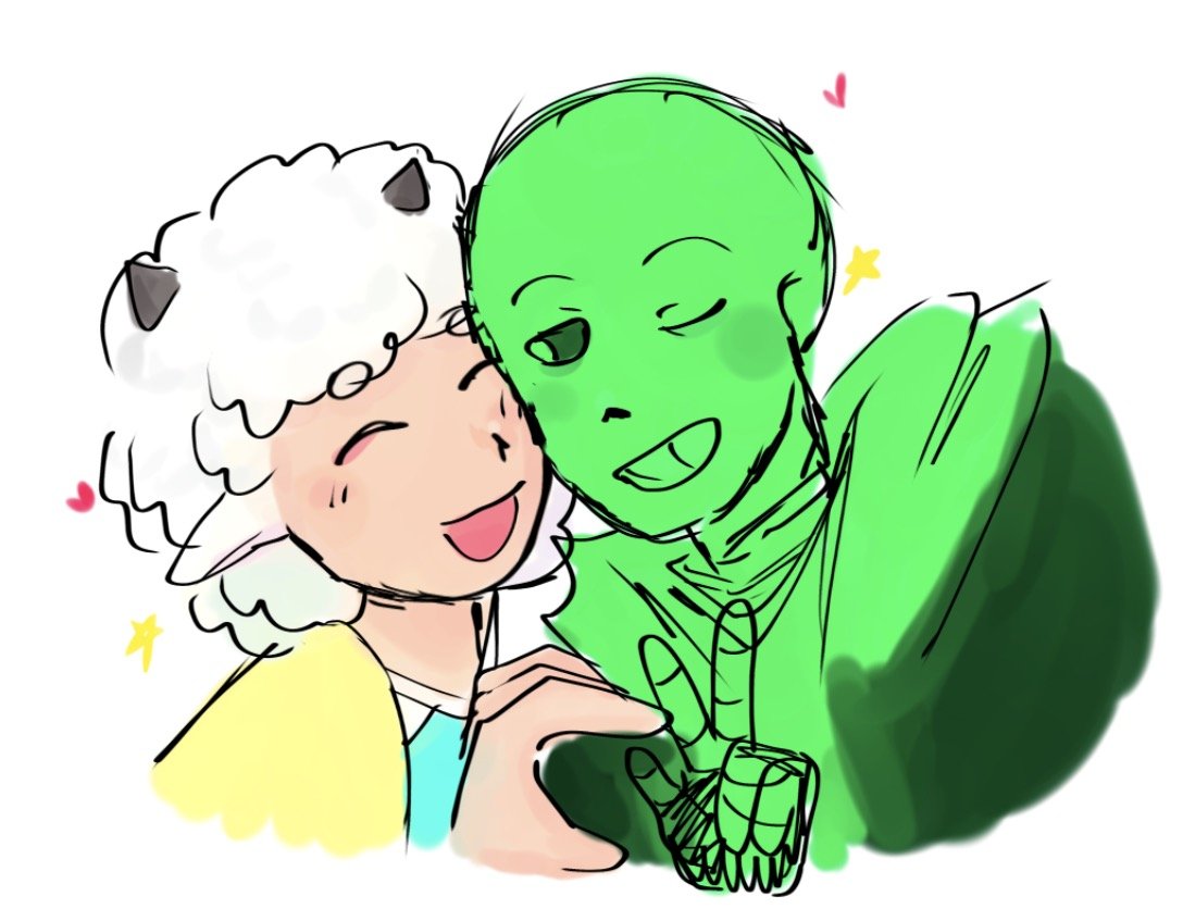 ilovegreensans's tweet photo. pinned refs + a doodle a friend made of my selfship ! https://t.co/fWQmQEgV9n