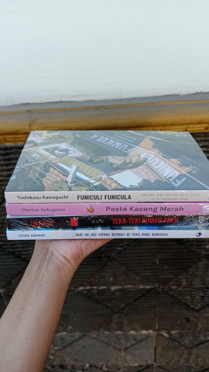 lulsbearoyen's tweet photo. WTS
Gresik

New buku sisa 2 lagi yang ready 

-Teka Teki Rumah Aneh 65k 
-Pasta Kacang Merah 55k

Full payment oyen + admin 
Splitpay no admin 
No nego harga nett kecuali take all bisa dibicarakan
#zonauang #tekatekirumahaneh #pastakacangmerah #wtsnovel https://t.co/EpxEOHoaut
