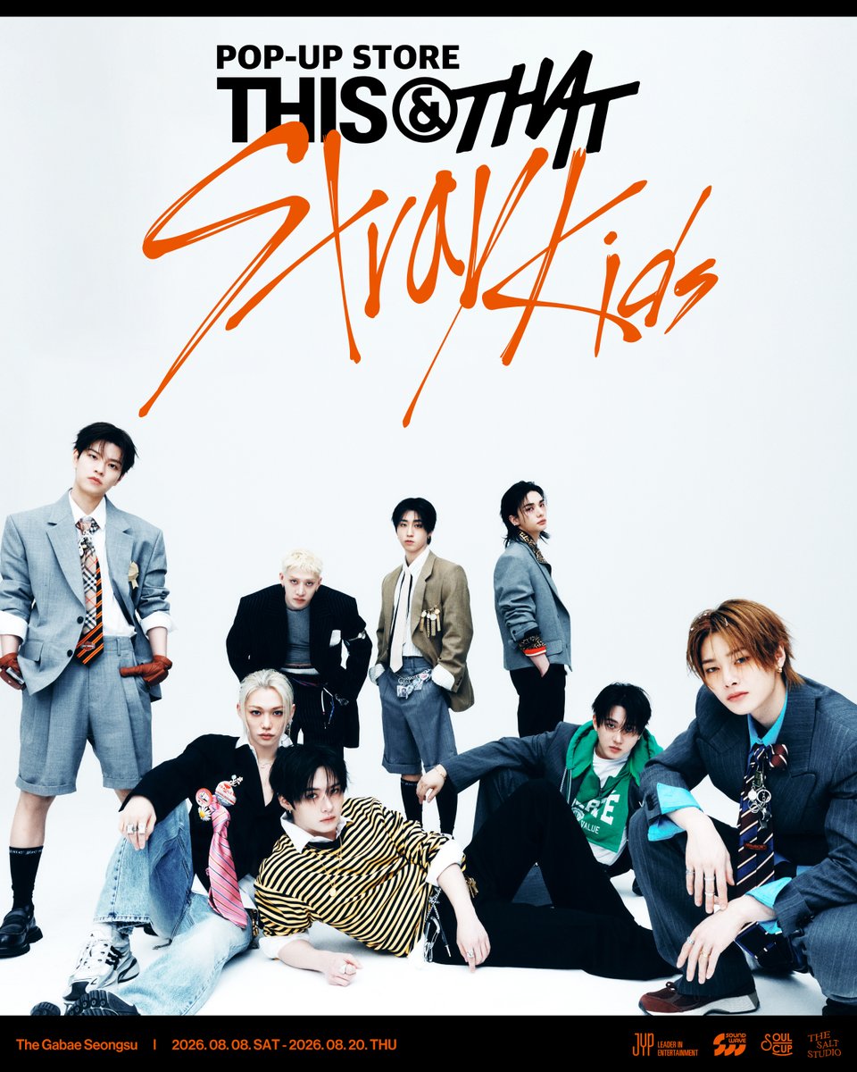 SKZ_THISANDTHAT's tweet photo. Stray Kids (스트레이 키즈) "THIS &amp; THAT" POP-UP STORE

COMING SOON

#StrayKids #스트레이키즈
#THIS_AND_THAT
#StrayKidsComeback
#YouMakeStrayKidsStay
#THIS_AND_THAT_POPUP https://t.co/OH26GVwu54