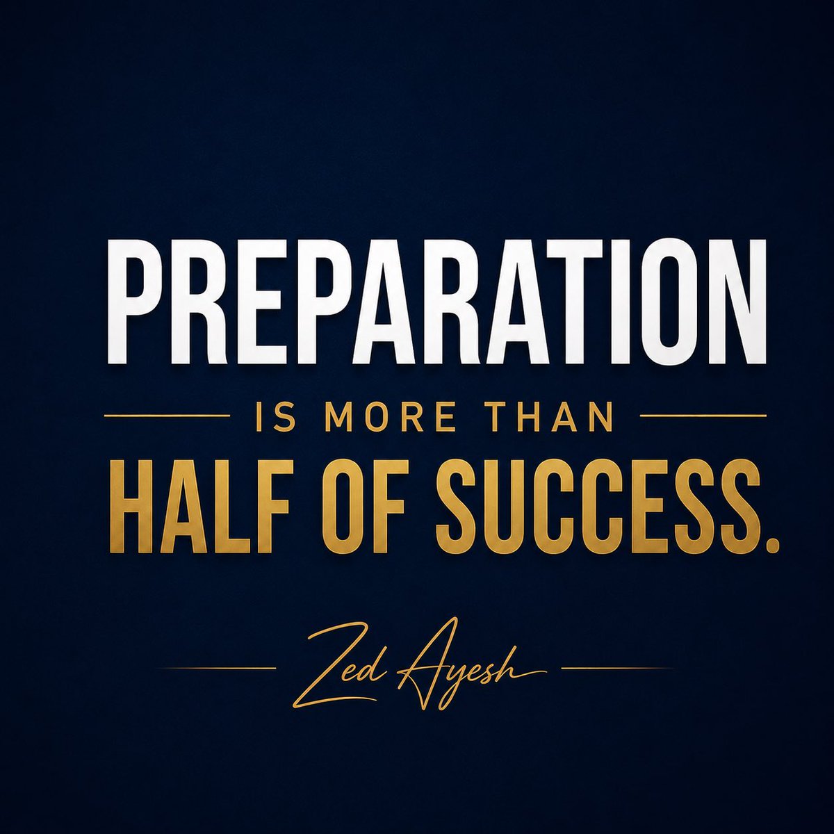 Zed_Ayesh's tweet photo. Opportunities don’t wait.
That’s why preparation matters.

#Preparation #Success #Leadership #Execution #Mindset #Growth https://t.co/OBqMs86io2