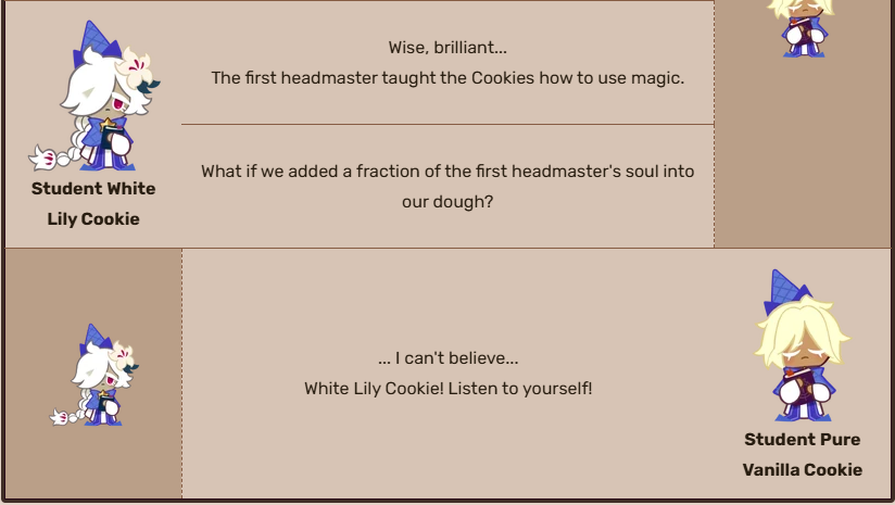 SoundFX09's tweet photo. A Horrifying Realization or Theory just hit me tonight...
If Shadow Milk is supposedly The First Headmaster of the Magic Academy...
Guess what White Lily Cookie tried to do using a FRACTION of the First Headmaster's Soul...
#CookieRun_Kingdom #OhGodNo #PleaseNO https://t.co/RxD845S9Ct