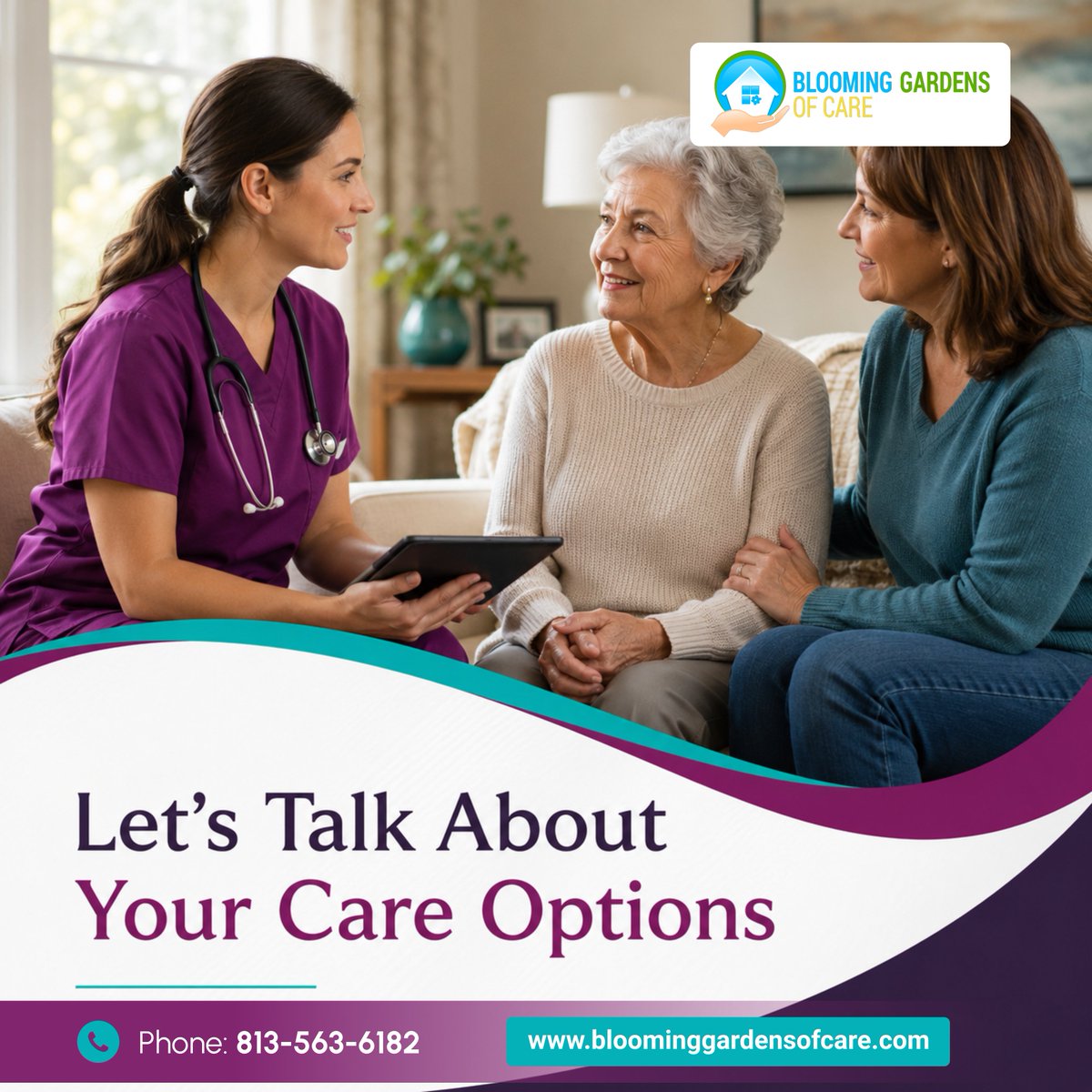 bloominggardfl's tweet photo. Every family's situation is unique, and choosing the right care shouldn't feel overwhelming. 

#HomeHealthcare #CareOptions #SeniorCare #FamilySupport #HealthcareGuidance #BloomingGardensOfCare https://t.co/mUtpjq1zvc