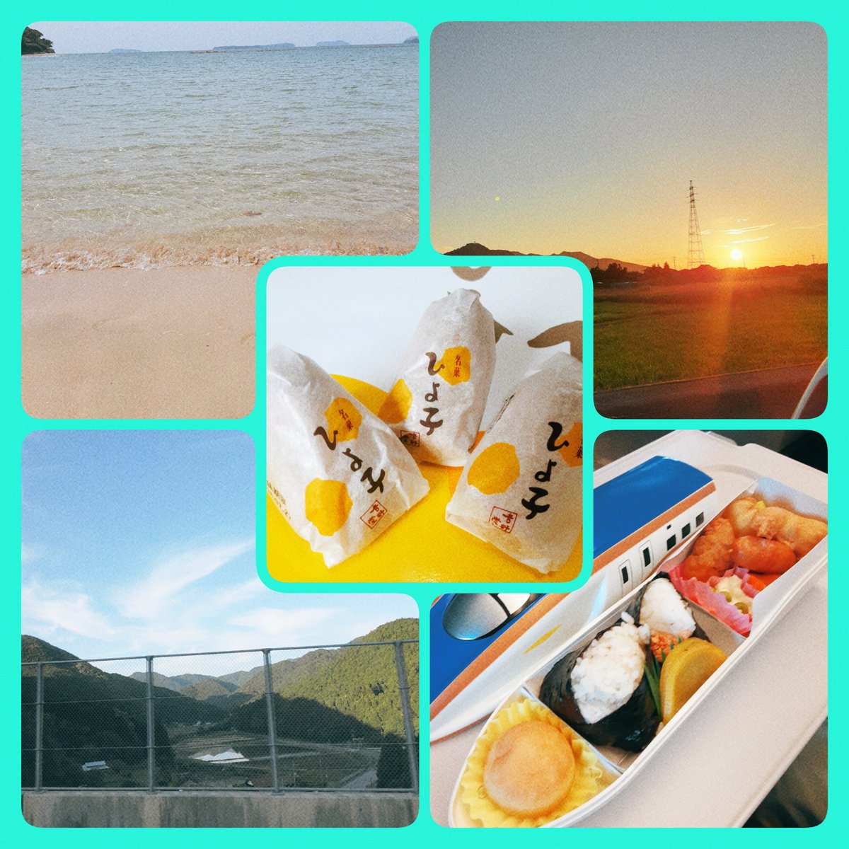 minnie_ribo's tweet photo. こないだ母から送られてきたお饅頭～と思いでの写真を📸
あの海にまた行きたいな😌🚄 https://t.co/JVcnTwruI6