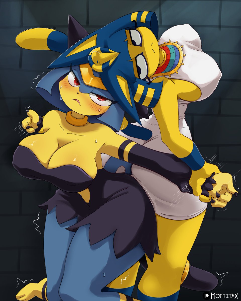 MottitaPE's tweet photo. Sekhmet Vs Ankha
#furryart #palworld #ankha ㅤㅤㅤ https://t.co/kc6Nq4cwXI