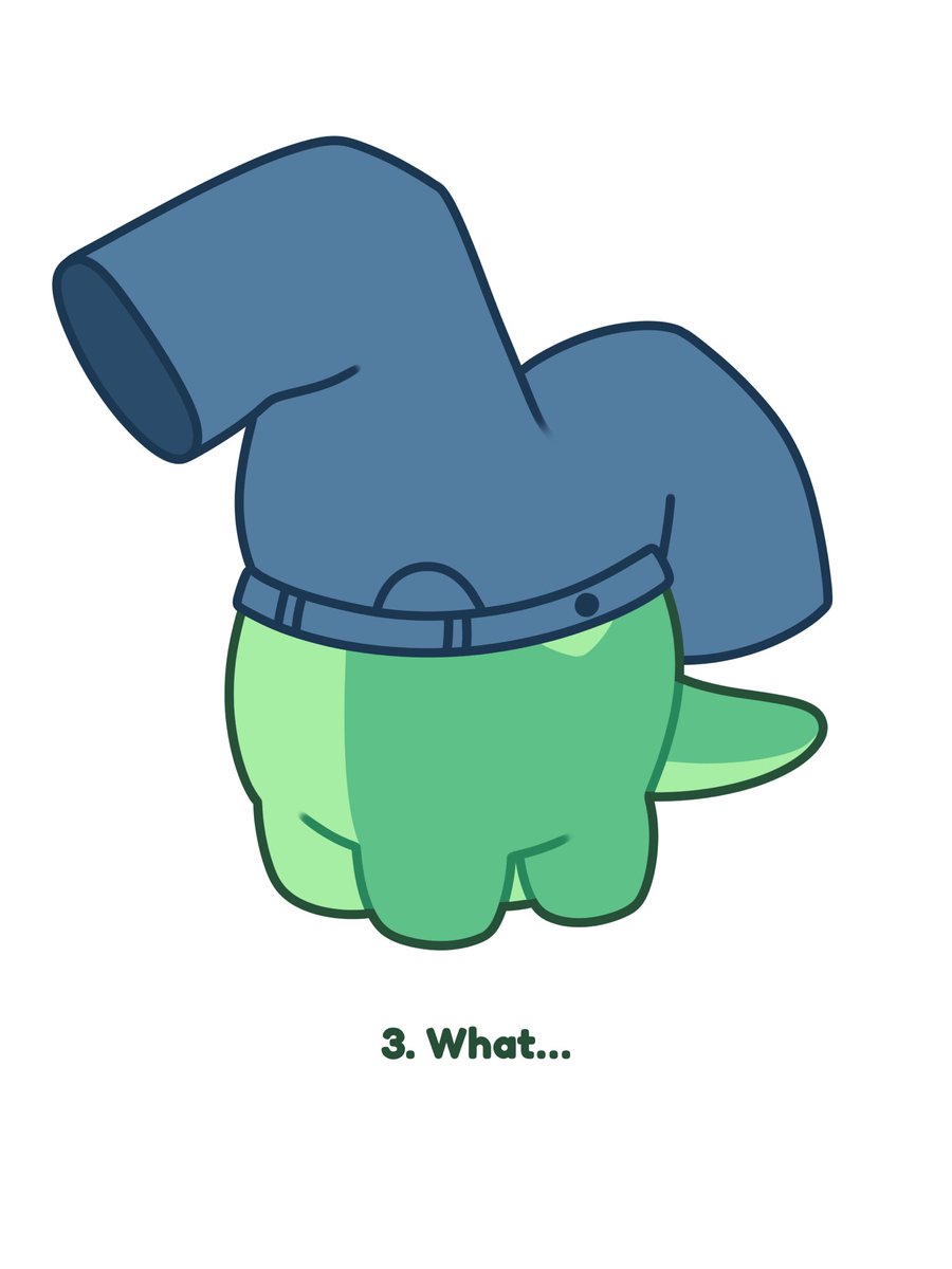 pinstachiio's tweet photo. How would Pistachio wear pants? 👖🤔🦕 https://t.co/esbg2TOD6i