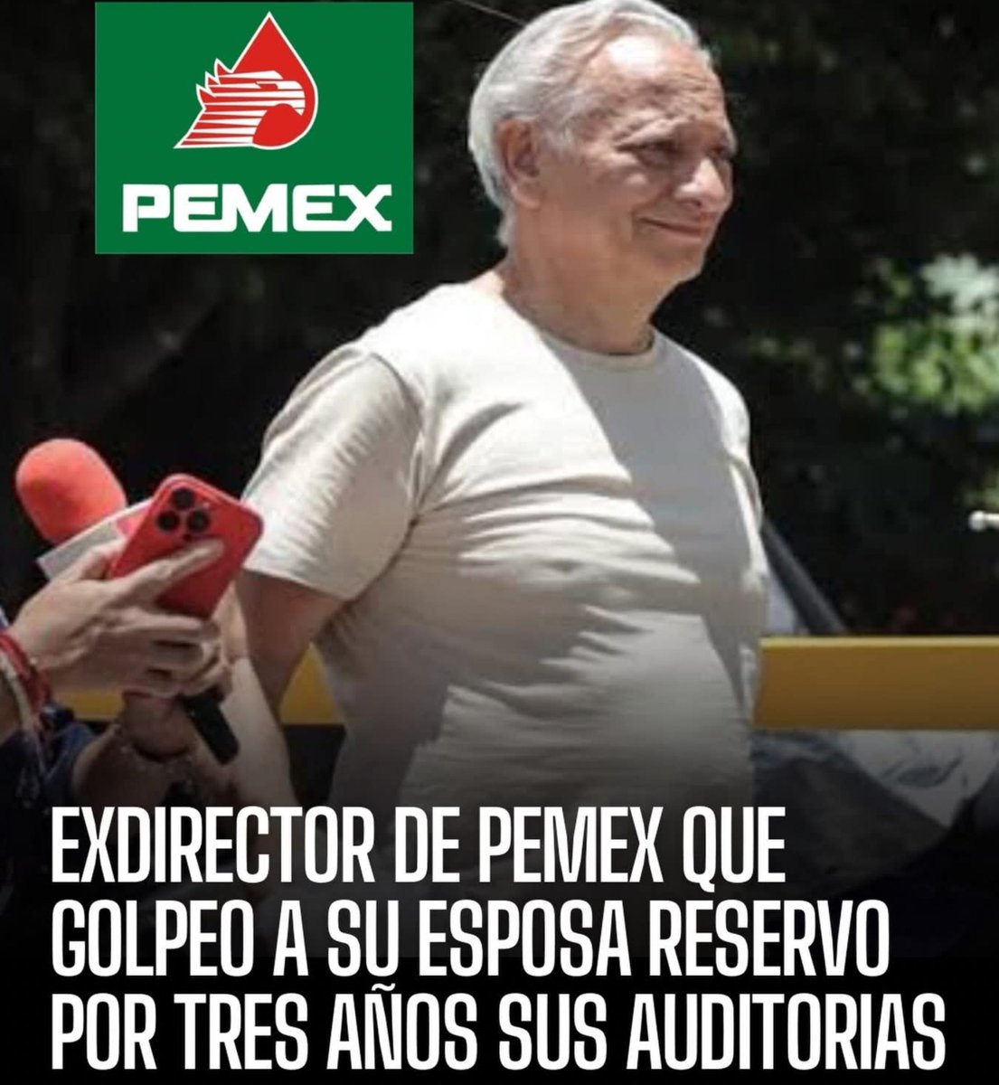 gralaguilar's tweet photo. Aparte de golpeador, ratero, el exdirector de @Pemex que golpeó a su esposa y hombre de toda la confianza de la cientísica @Claudiashein decidió reservar durante tres años las auditorías realizadas a la petrolera durante su administración....estos pinches moressnos no tienen put⁴ llenadera!