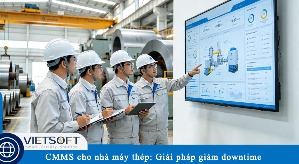 vietsoftinc's tweet photo. ⚙️ Downtime trong nhà máy thép có thể tốn 25.000 USD/giờ. Vậy giải pháp? 
👉 Bài viết mới Vietsoft sẽ giải đáp chi tiết:
✅ Những thách thức bảo trì đặc thù trong nhà máy thép
✅ Cách CMMS giúp giảm dừng máy 
🔗 https://t.co/T33RDXd1E9
#CMMS #GiamDowntime https://t.co/JasaxmWHBi