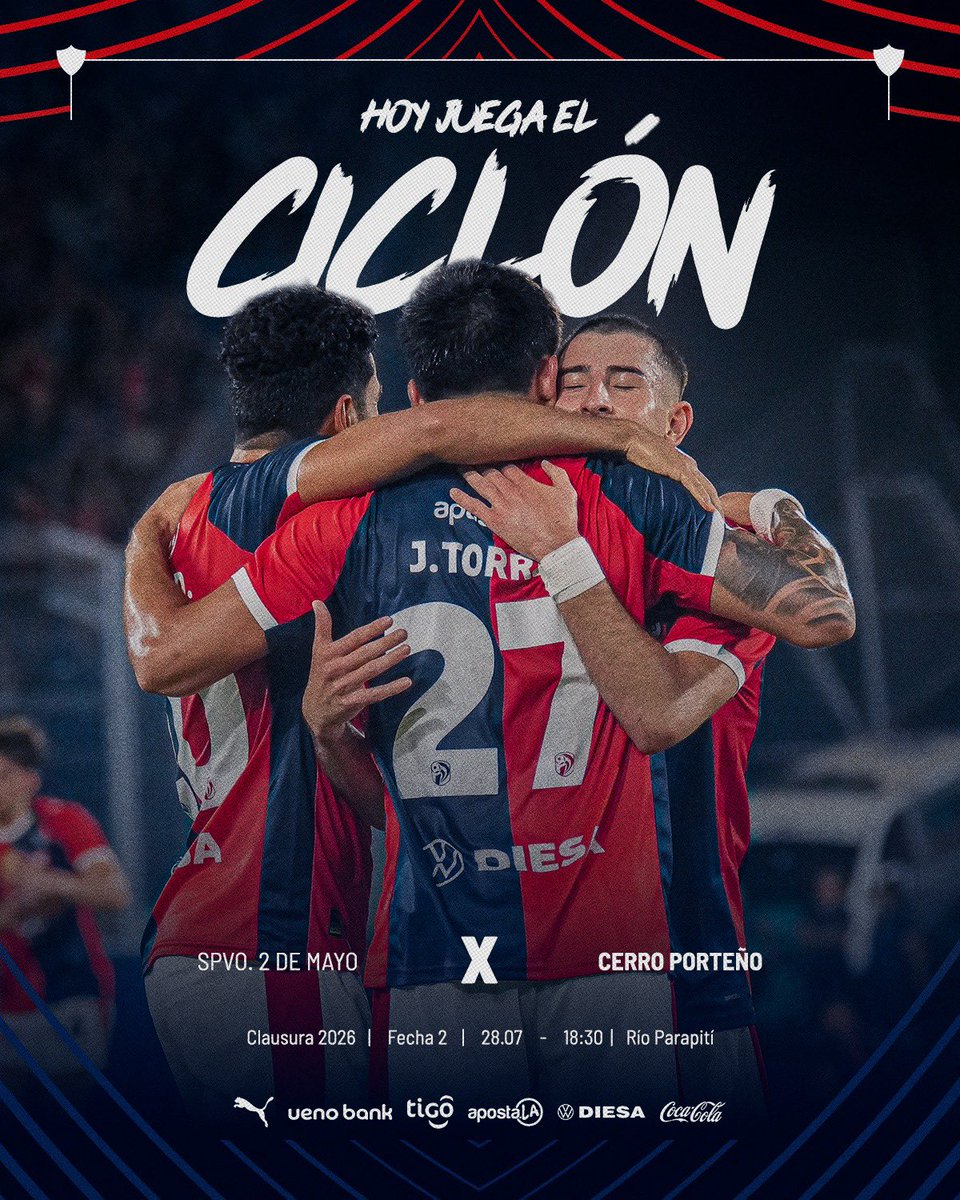 CCP1912oficial's tweet photo. 🌪️ ¡𝑯𝒐𝒚 𝒋𝒖𝒆𝒈𝒂 𝒆𝒍 𝑪𝒊𝒄𝒍𝒐́𝒏! 🔵🔴 https://t.co/S36cpz88Pj